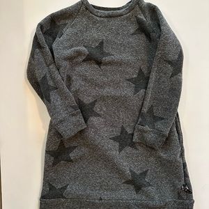 Nununu girls sweatshirt star dress, 3-4 yrs